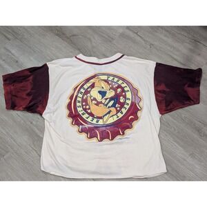 Vintage Sun Sportswear Looney Tunes Shirt Womens Large White Bugs Daffy 90s